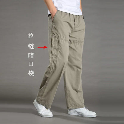 Men's Cargo Pants Summer Spring Cotton Work Wear New