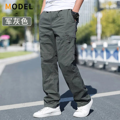Men's Cargo Pants Summer Spring Cotton Work Wear New