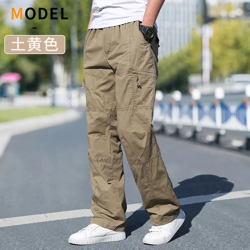 Men's Cargo Pants Summer Spring Cotton Work Wear New