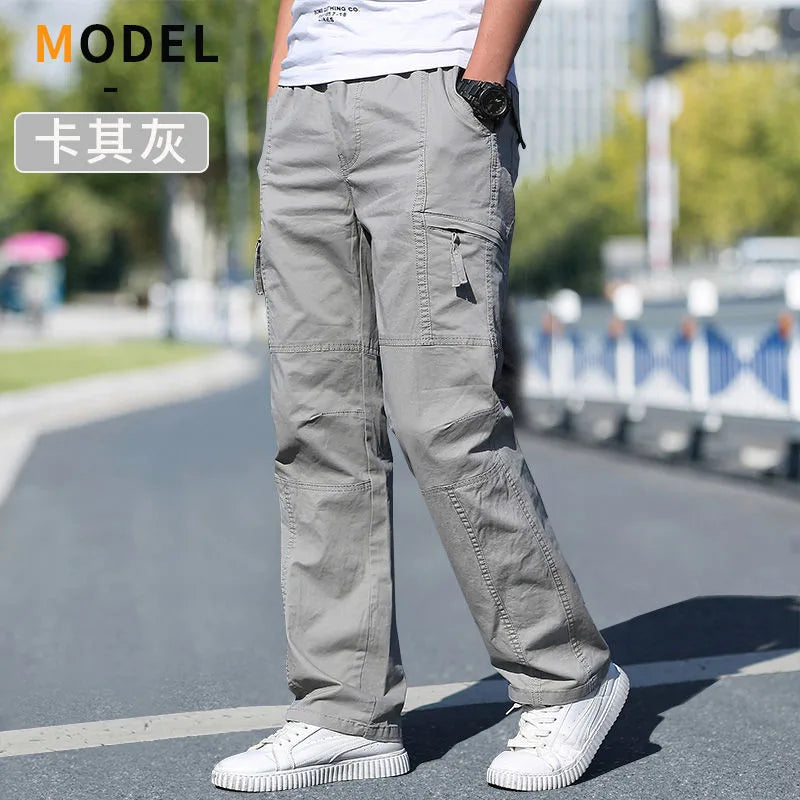 Men's Cargo Pants Summer Spring Cotton Work Wear New
