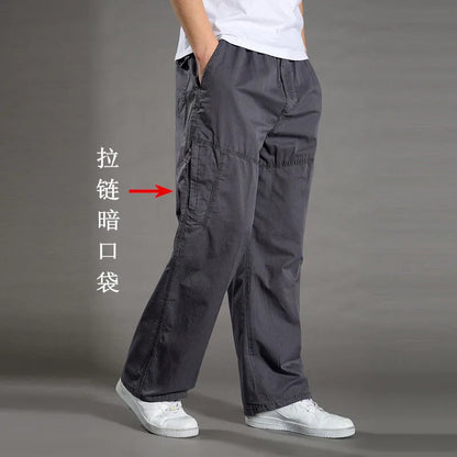 Men's Cargo Pants Summer Spring Cotton Work Wear New