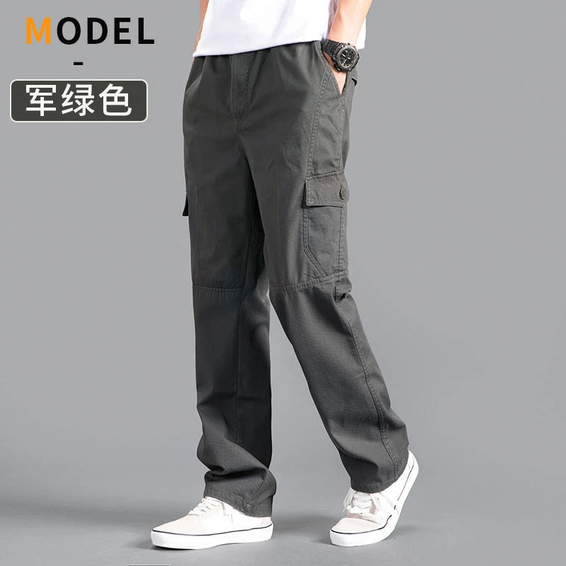 Men's Cargo Pants Summer Spring Cotton Work Wear New