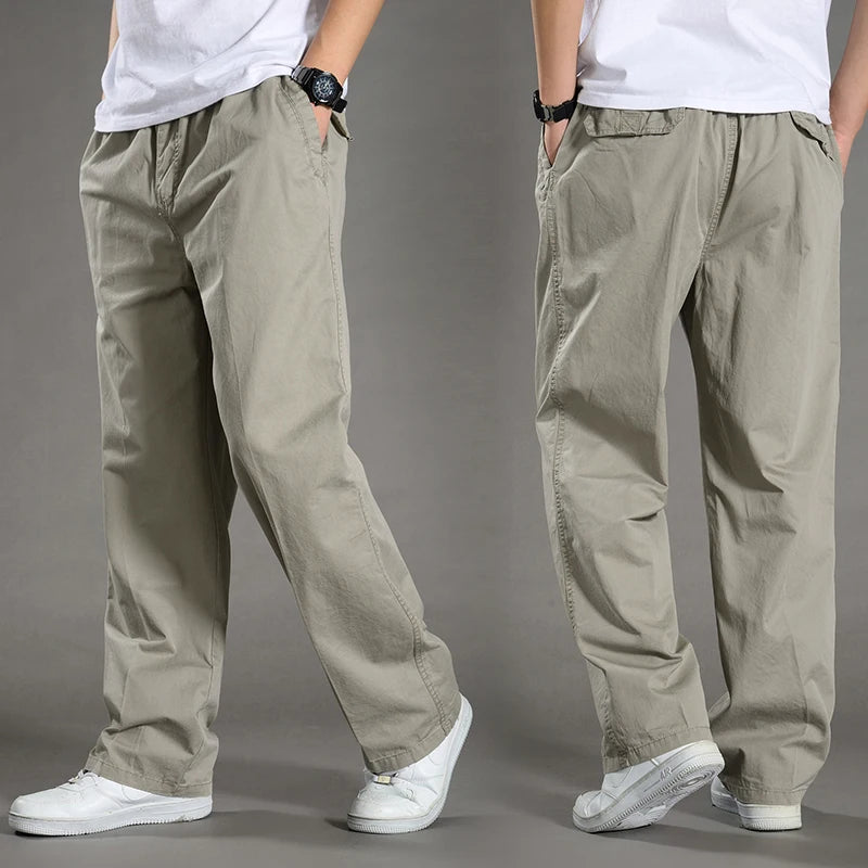 Men's Cargo Pants Summer Spring Cotton Work Wear New