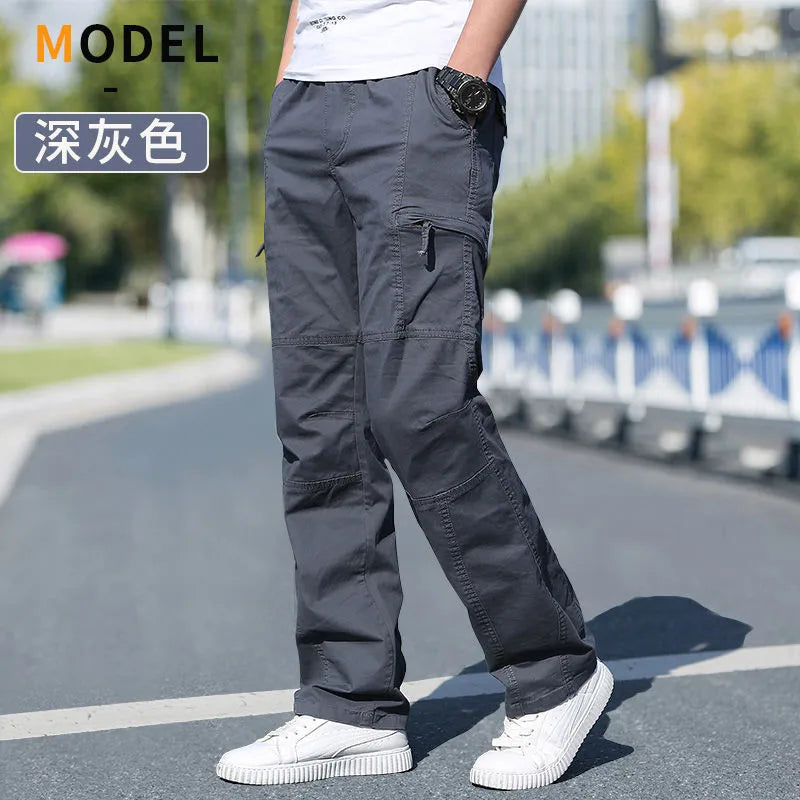 Men's Cargo Pants Summer Spring Cotton Work Wear New