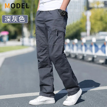 Men's Cargo Pants Summer Spring Cotton Work Wear New