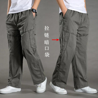 Men's Cargo Pants Summer Spring Cotton Work Wear New