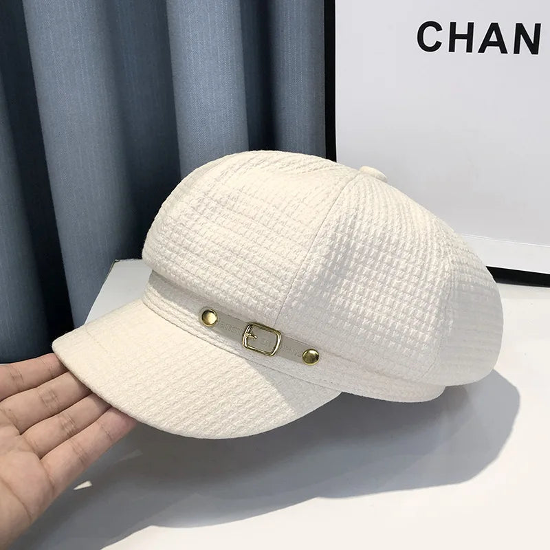 Fashion Designer Winter Women Berets Female Retro boinas