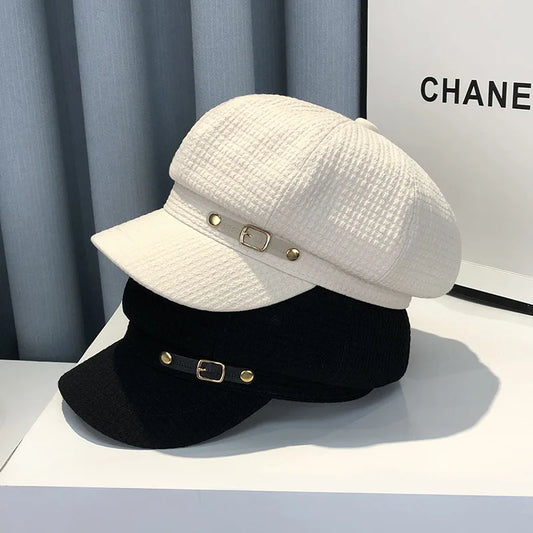 Fashion Designer Winter Women Berets Female Retro boinas
