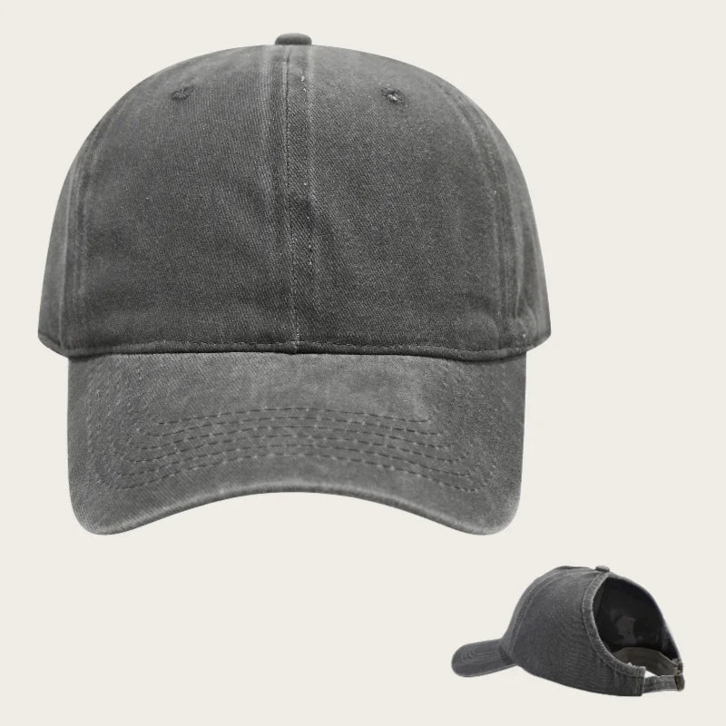 Embroidered baseball cap with goose pattern for men , casual