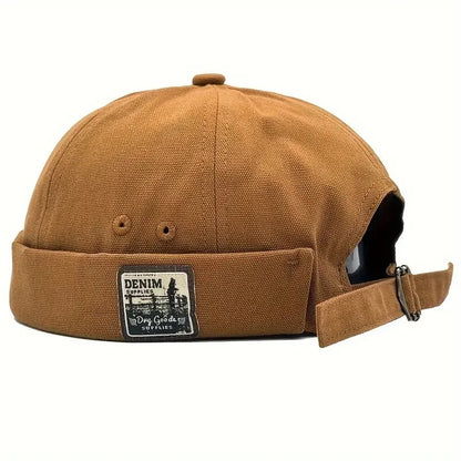 Dome Melon Cap Men Women Fashion Vintage Brimless Hat