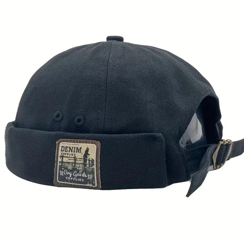 Dome Melon Cap Men Women Fashion Vintage Brimless Hat