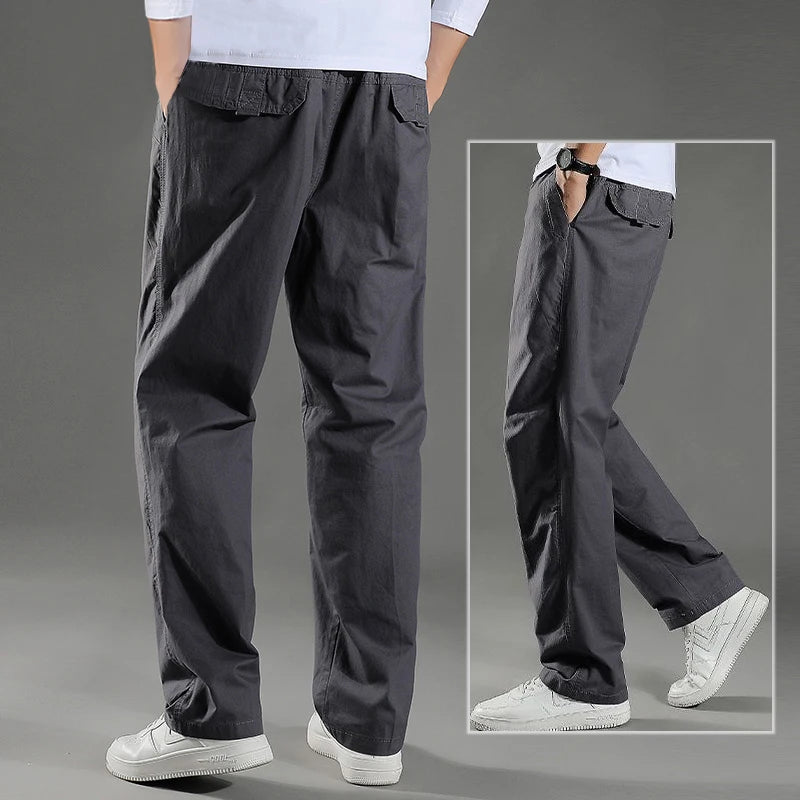 Men's Cargo Pants Summer Spring Cotton Work Wear New