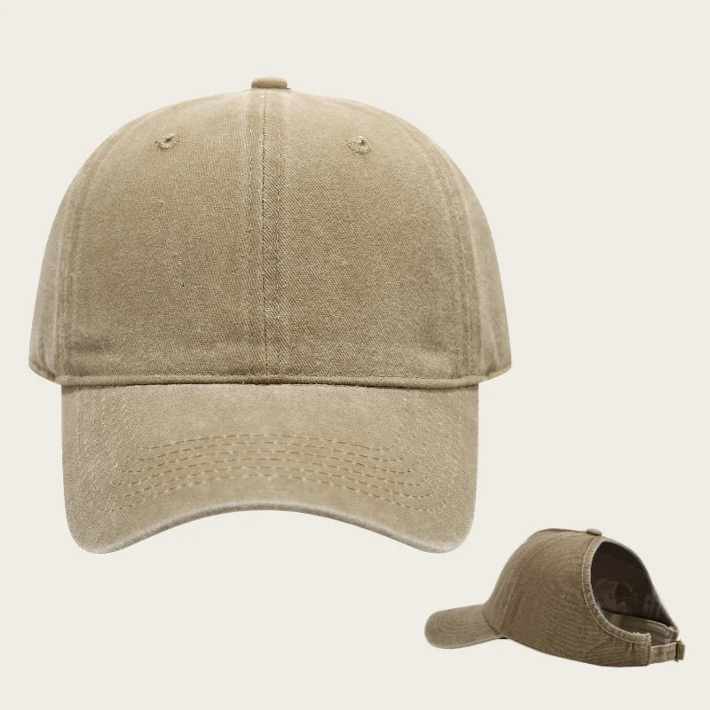 Embroidered baseball cap with goose pattern for men , casual