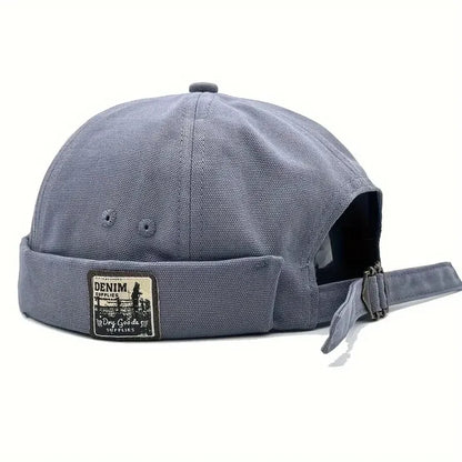 Dome Melon Cap Men Women Fashion Vintage Brimless Hat