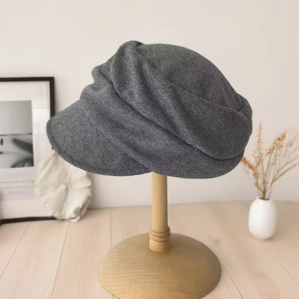 Fashion Warm Winter Berets Hat Retro Solid Color French