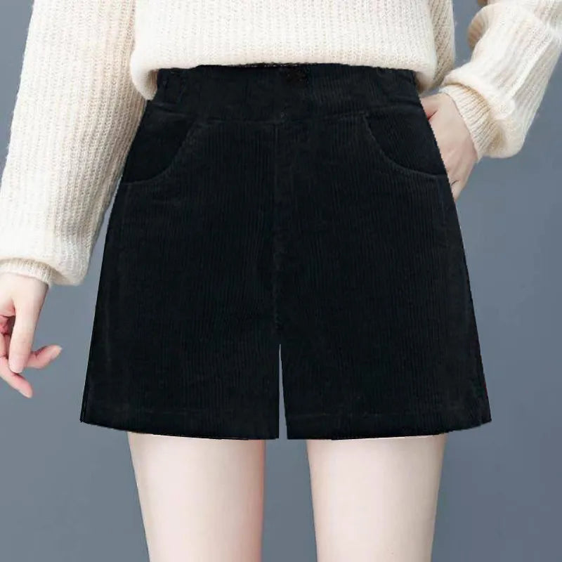 Fce Lined Unlined Corduroy Wide Leg Pants Women Casual Pants