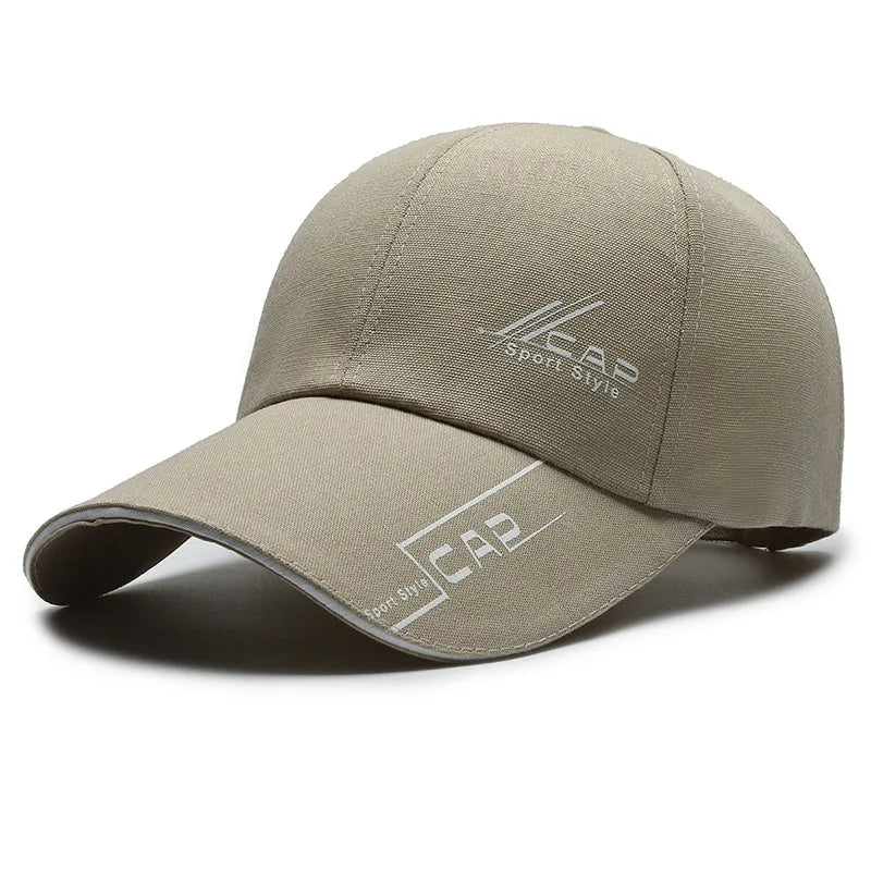 Hats, Men, Summer Long Brim, Baseball Caps, Spring Casual,
