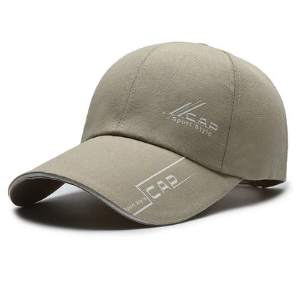 Hats, Men, Summer Long Brim, Baseball Caps, Spring Casual,