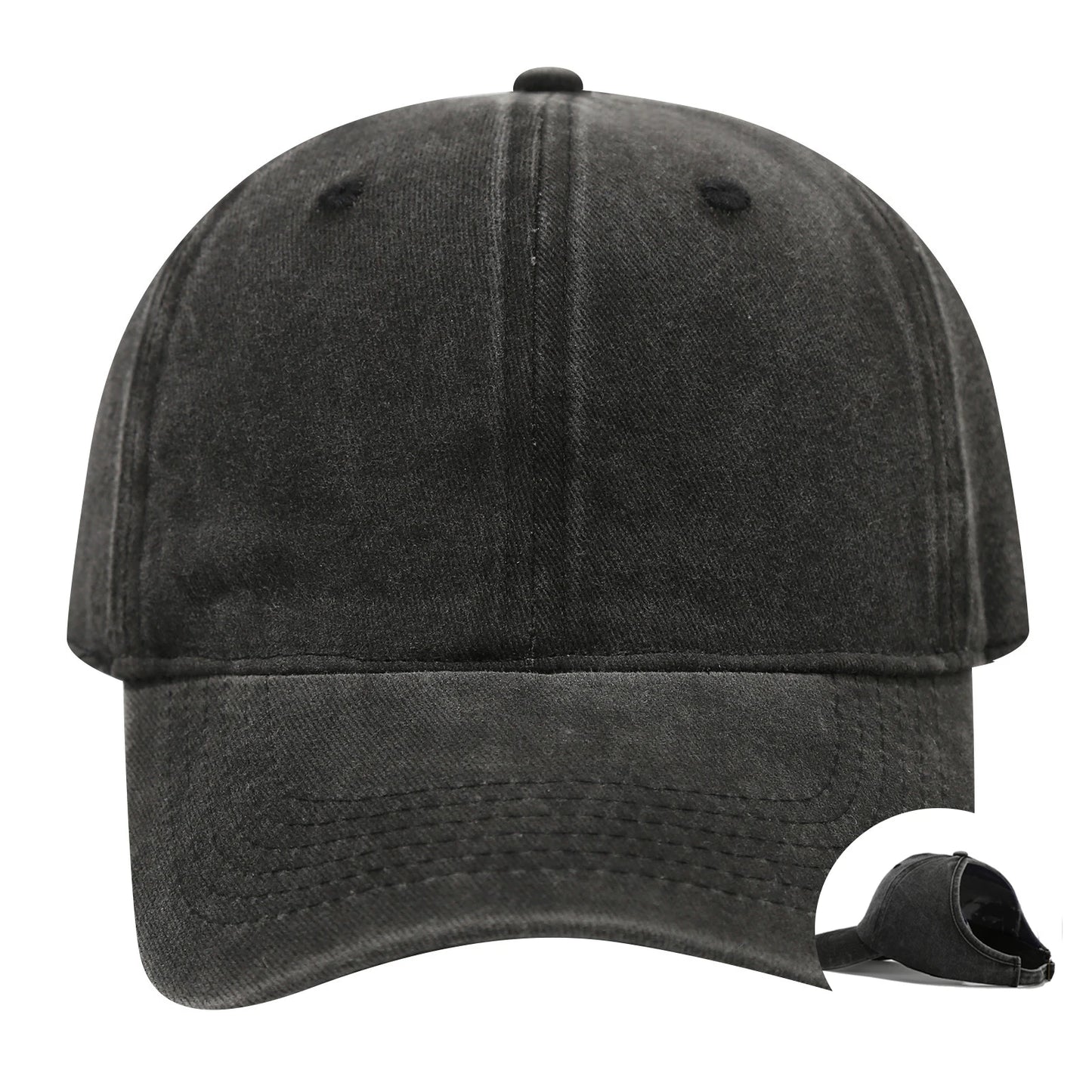 Embroidered baseball cap with goose pattern for men , casual