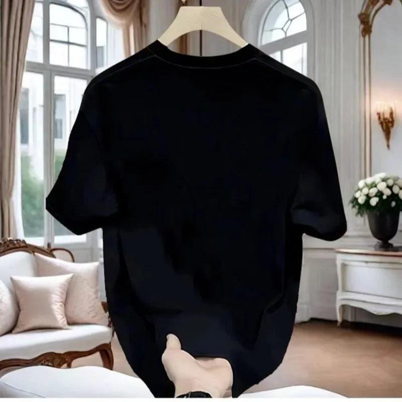 New 2026 Men's Pure Cotton Short Sleeve T-Shirt Fashionable