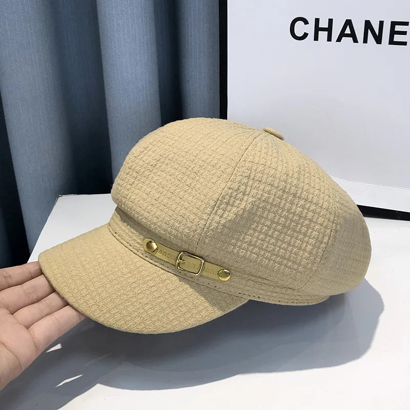 Fashion Designer Winter Women Berets Female Retro boinas