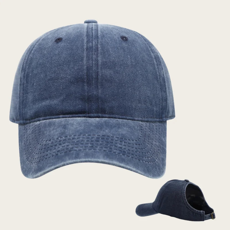 Embroidered baseball cap with goose pattern for men , casual